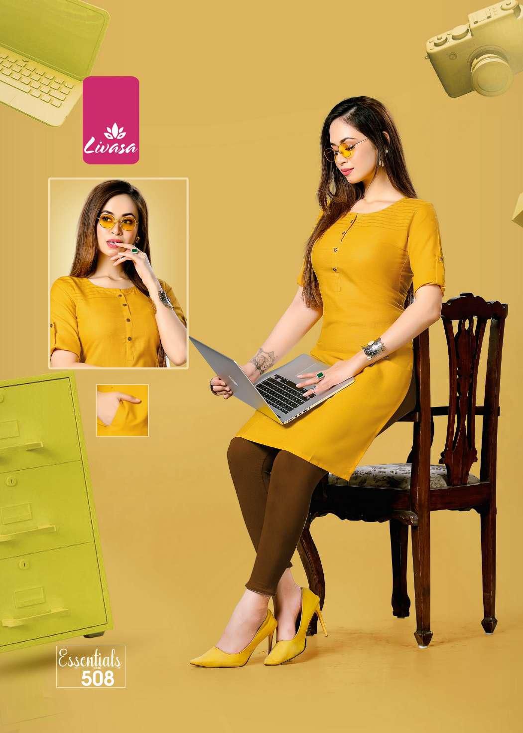 Livasa Essentials 5 Regular Wear Latest Heavy Cotton Kurti Collection